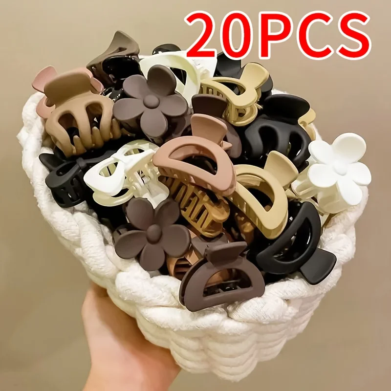 20 kleine Haarspangen in verschiedenen Farben für Damen, einfach zu bedienen und mit niedlichen Designs, geeignet für verschiedene Frisuren, perfekt für den Alltag, Freizeitkleidung, Hawaii-Stil und Strand-Essentials, Haar-Accessoires – Detail 1