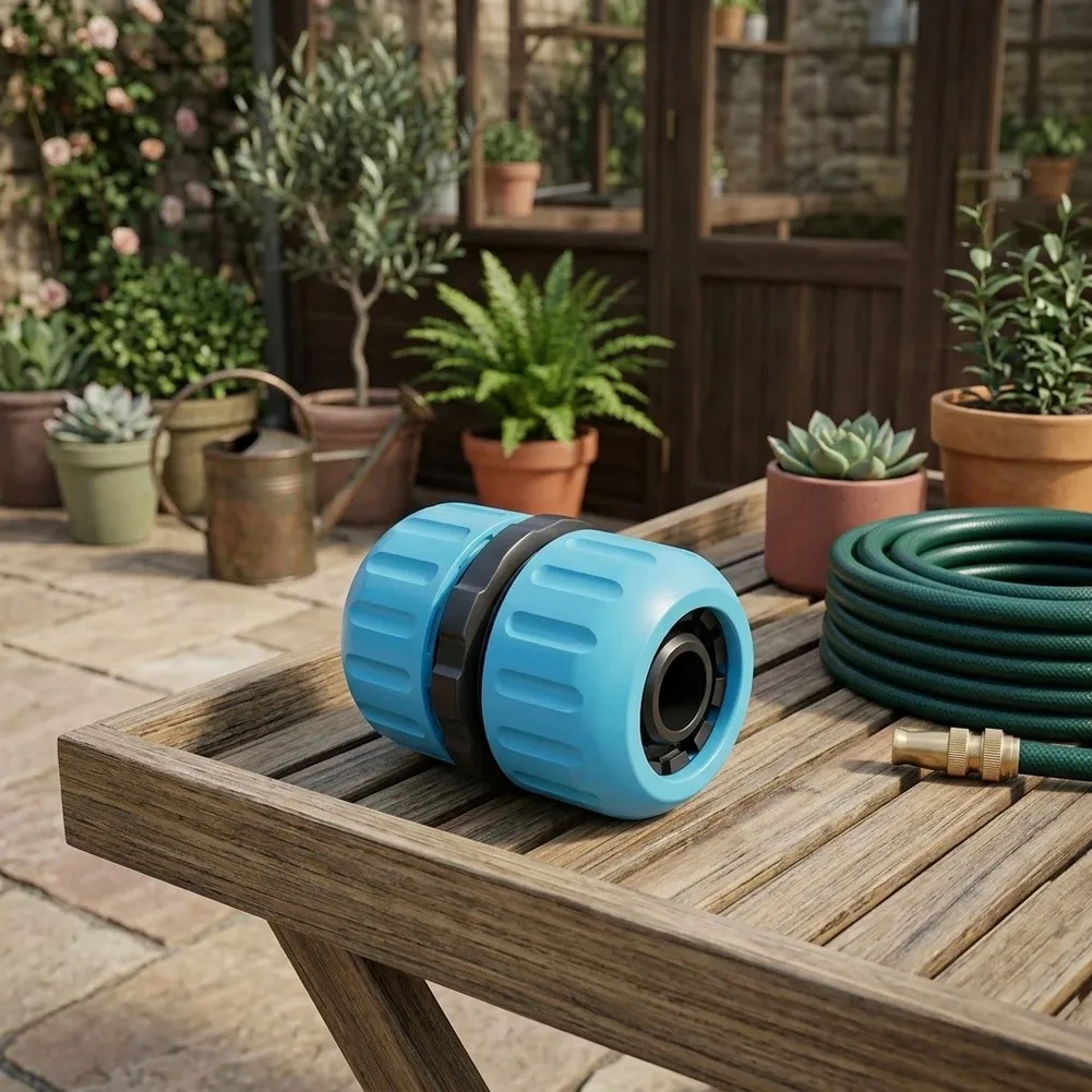 5pcs Hose Connector For Garden Irrigation Adapts To Both 12 Inch And 58 Inch Hoses Weatherproof PP Quick Coupling Fitting