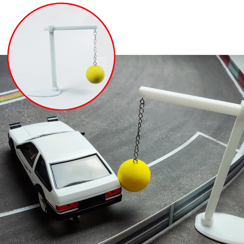 1PCS Schwingen Scoring Ball für Moskito Auto Drift Track Modell Höhe 12cm Drift Punkt Bälle Punkt Marker DIY dekorative Ornament