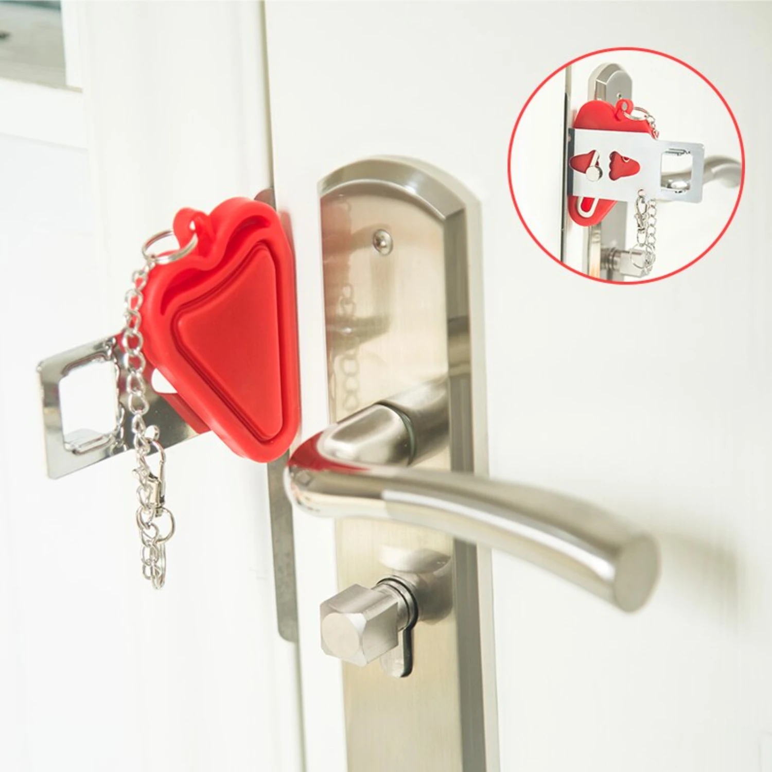 

Security Latch Drill Manual Hotel Room Devices Add Security Holes Removable Travel Safety