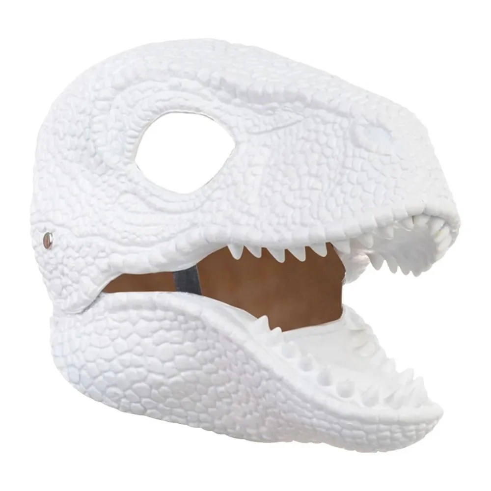 

Moving Jaw Halloween Dinosaur Mask Cosplay Props Open Mouth Raptor Dino Mask Hard Plastic Funny Dragon Headwear Gifts