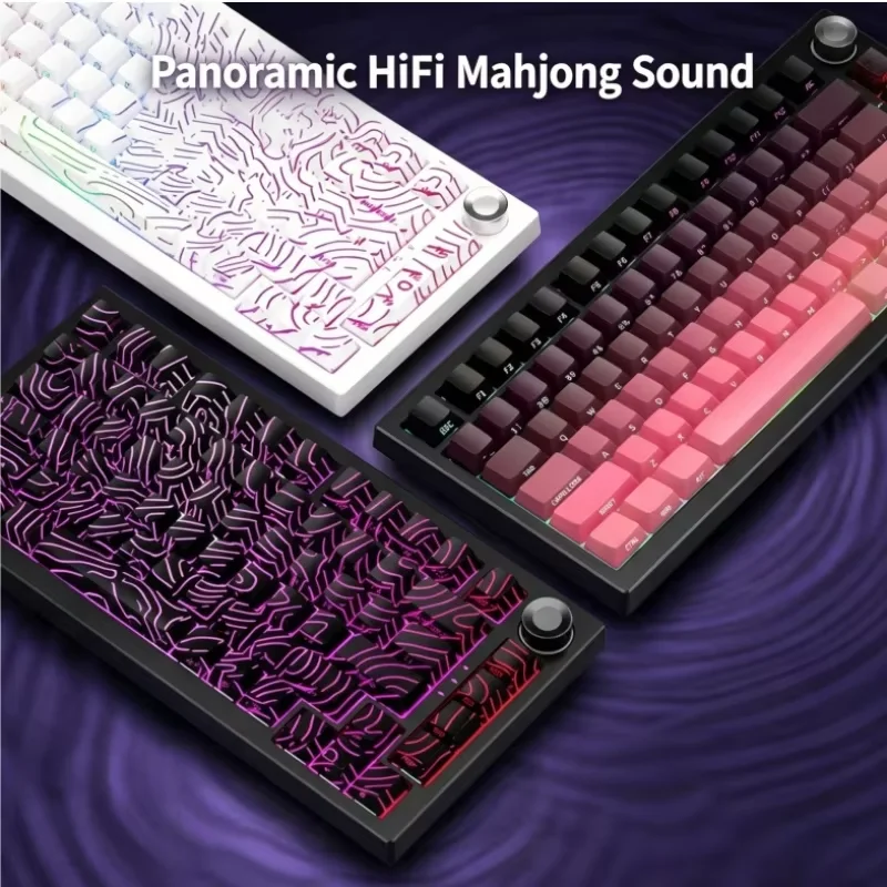 K81 RGB Wired Gaming Keyboard with Backlit Side Print Keycaps Compact Mechanical Feel for PC Laptop FPS Gaming And Office Use
