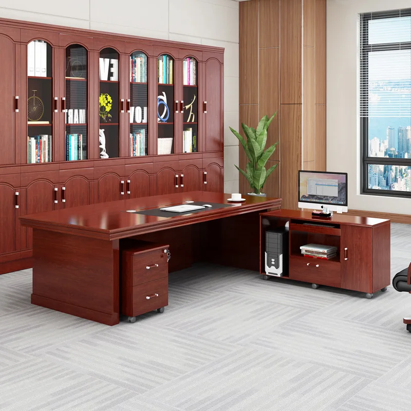 New modern office furniture latest office desk workstation table designs ceo executive desk manager L shaped mdf table