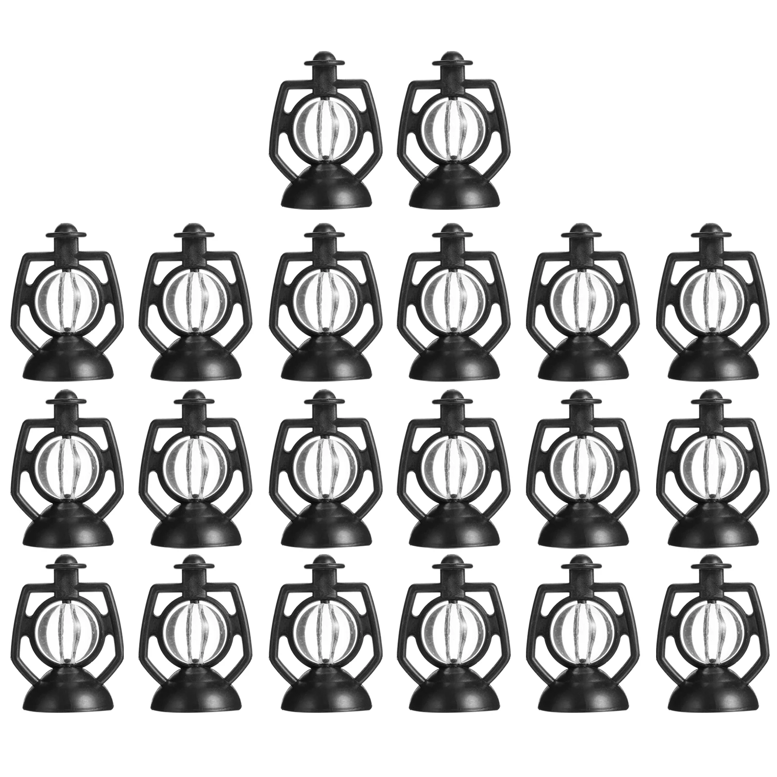 

20 Pcs Retro Oil Lamp Pendant Decor Christmas Tree Small Light Hanging Craftsmanship Xmas Ornaments