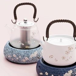 Small mute of Japanese household electric ceramic stove burning sakura and flying kettle in Youtian