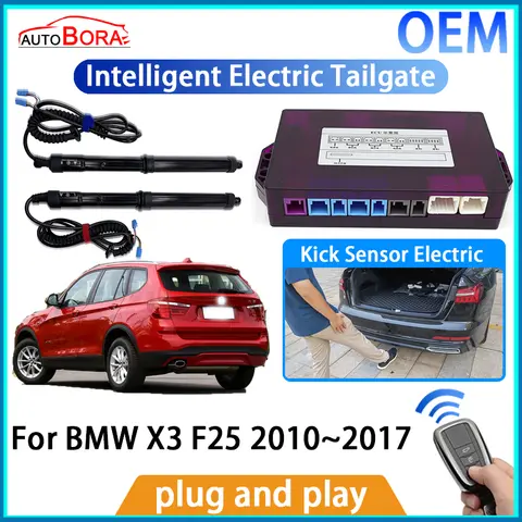 ZhuCamX 지능형 전기 뒷문 자동 리프팅 키트, 리모컨 오프너 트렁크, BMW X3 F25 2010 ~ 2017 용