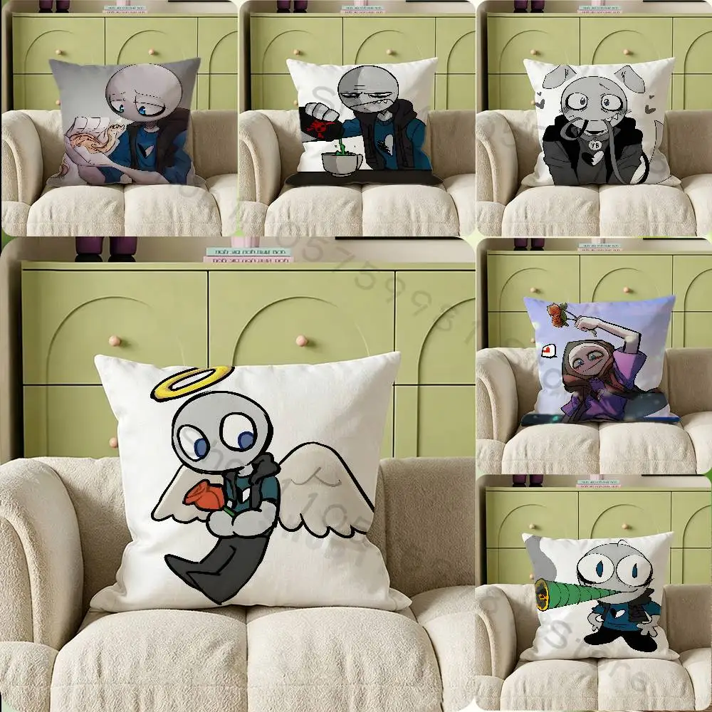 P-Peter Your Boyfriend Cartoon Printing Pillowcase Customized Pillow Cover for Sofa Home Decor