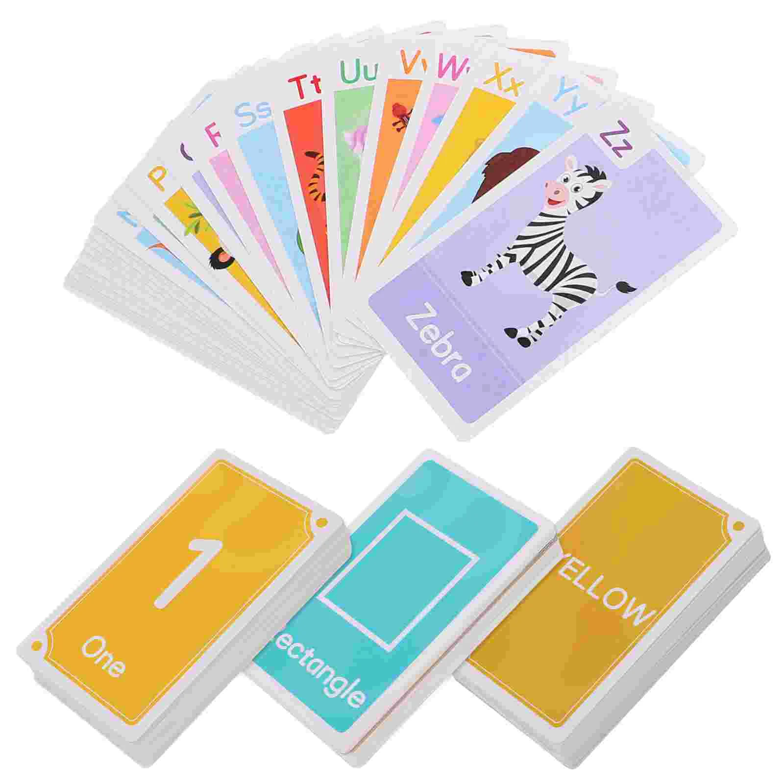 

58 Pcs Early Education Flashcards Kids Plaything Number Learning Kindergarten Toy