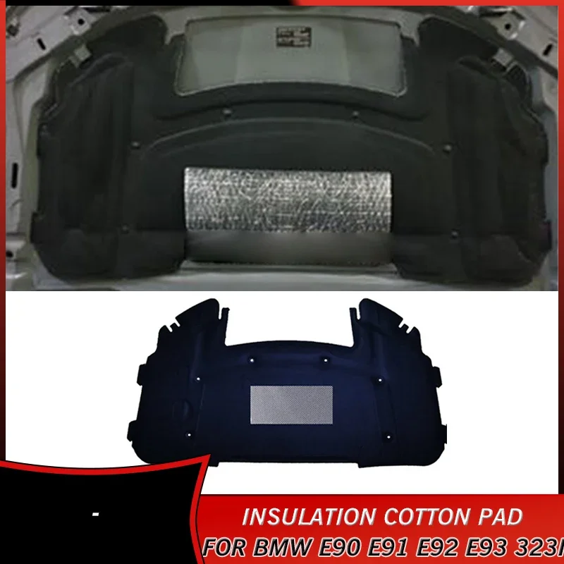 

51487059260 Engine Heat Soundproof Insulation Cotton Pad for BMW E90 E91 E92 E93 323i 325i Accessories Firewall Sound Mat Cover