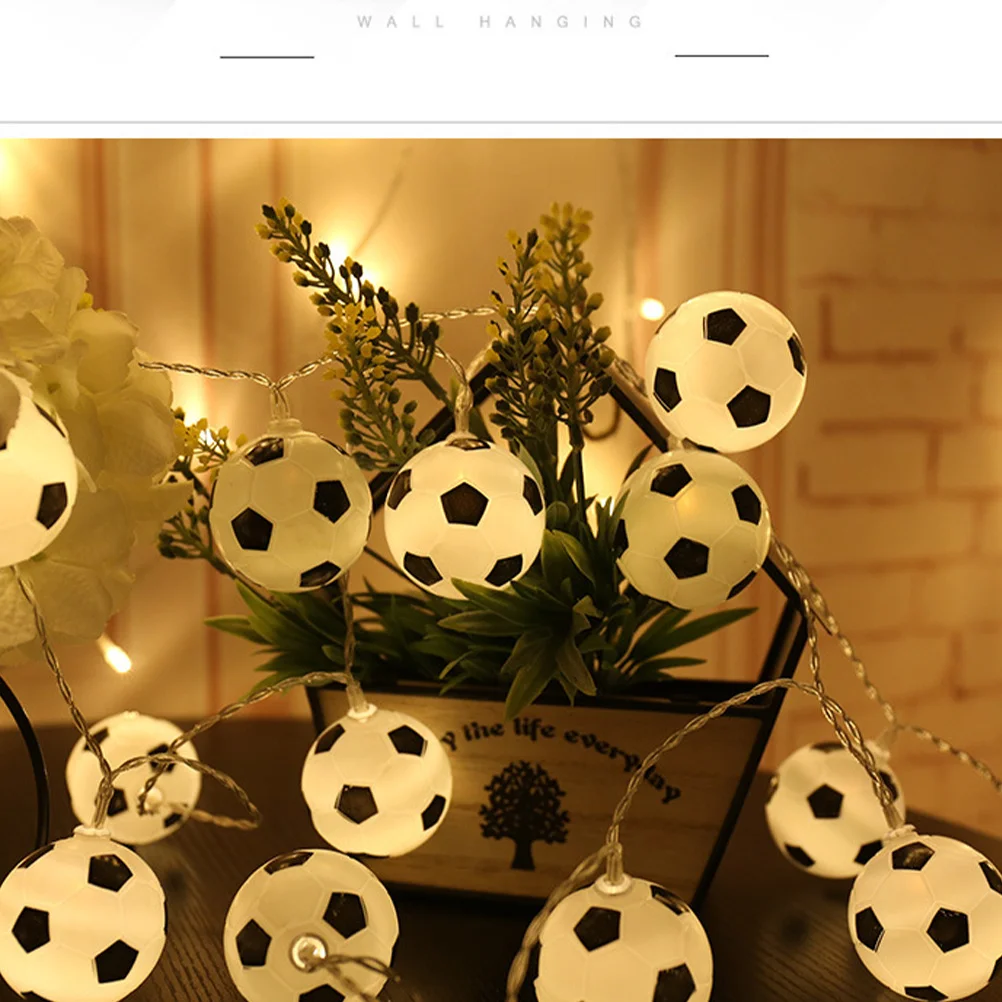 1.5 متر 10 المصابيح كرة القدم على شكل سلسلة ضوء Led مصباح للزينة للمنزل حديقة حفل زفاف عيد الميلاد ليلة ضوء الإبداعية