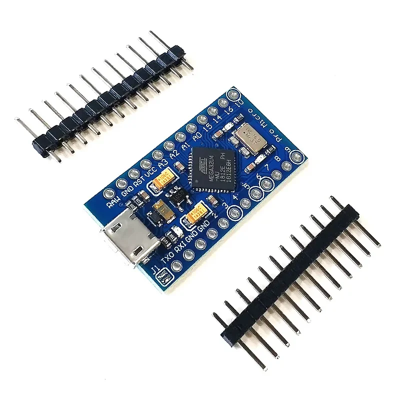 Pro Micro ATmega32U4 5V 16MHz Replace ATmega328 For Arduino TYPE-C With 2 Row Pin Header For Leonardo Mini Usb Interface Pro