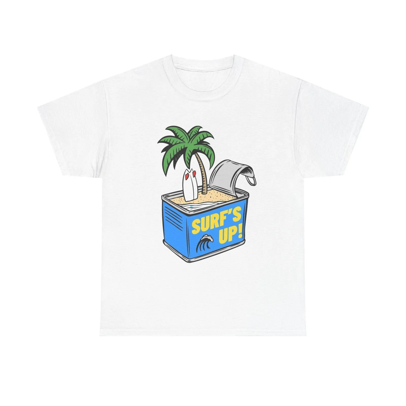 

Surfs Up Graphic T Shirt Unisex Heavy Cotton Tee Gift