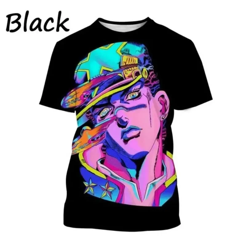 JoJo Strange Adventure 3D Printed Quick-Drying Breathable Sport Men's Plu-size Round Neck T-shirt