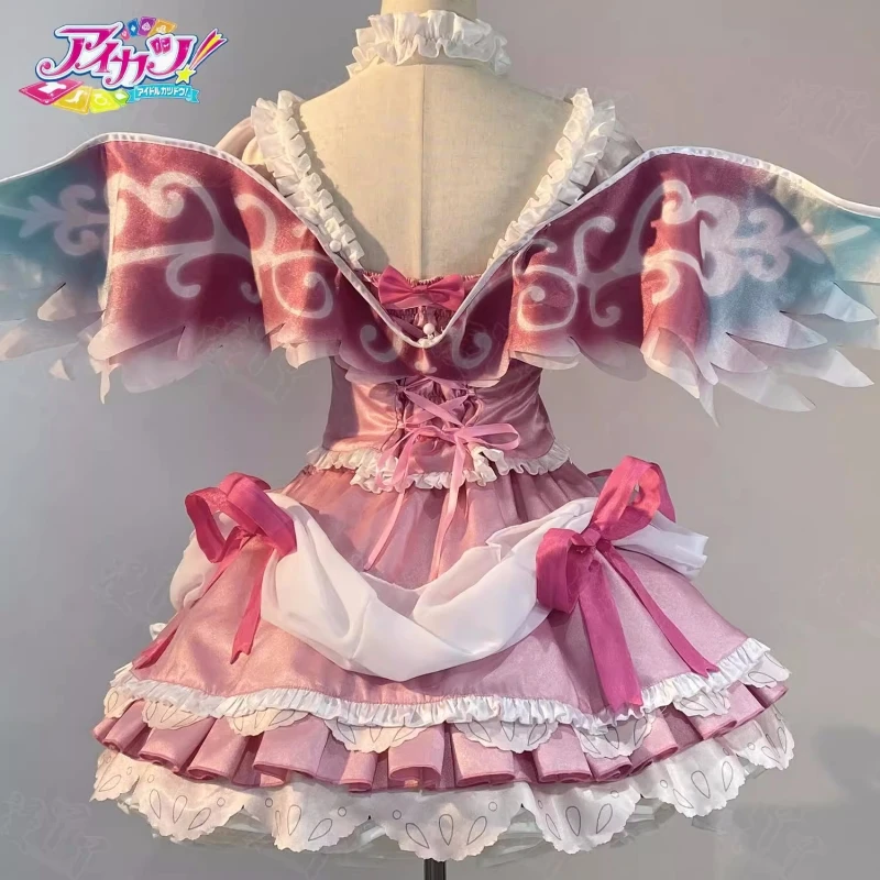 Hoshimiya Ichigo Cosplay Costume Aikatsu Women Cute Top Skirt Clothes Halloween Comic-con Party Costumes Full Set New Pre-sale