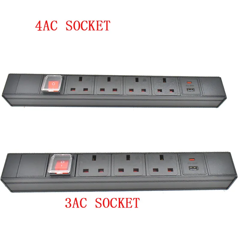 Imagem -05 - Strider-rui Nac3fpx Nac3mpx Pdu Suporte de Montagem Faixa de Potência uk Outlet Soquete Medidor de Potência Saída Usb pd 20w Carregamento Rápido