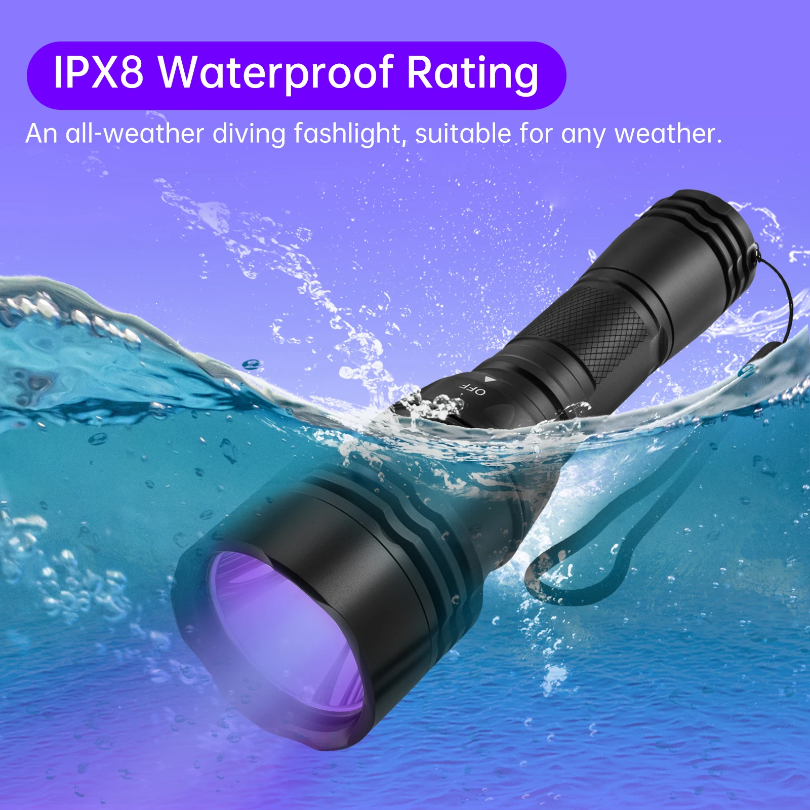 395 nm Mini-UV-LED-Schwarzlicht-Taschenlampe für Haustierurin, Uranglas, Leckerkennung, 5 Modi, Aluminiumlegierung, LED, Schwarzlicht, UV-Lampe