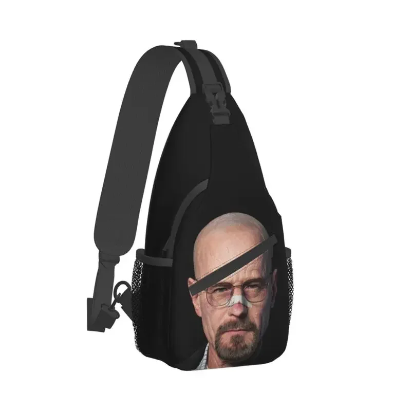 Breaking Bad Heisenberg Sling Chest Bag Customized Walter White Crossbody Shoulder Backpack for Men Traveling Daypack