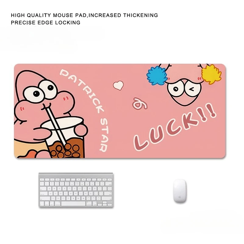 High Definition Druck Patrick Star Mauspad Übergroße Mädchen Büro Computer Schreibtisch Pad Große Schlafsaal Tastatur Pad Rutschfest