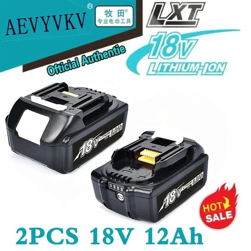 12Ah battery is suitable for Makita BL1850B lithium ion BL1840b BL1860bl1890bl1815bl1830bl1835 electric drill battery LXT400.