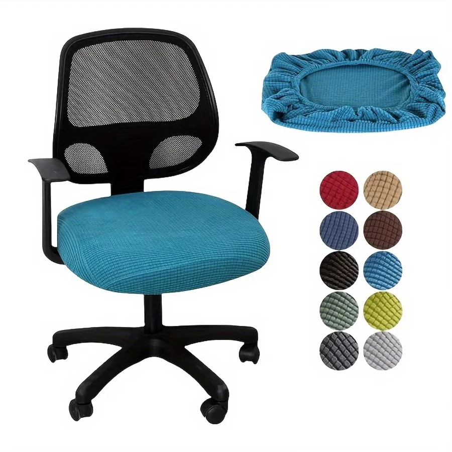 Computer Chair Cover, Universal for All Seasons, Elastic Anti-Slip Office Chair Cover, Household Seat Cushion Cover, Universal Seat Cover