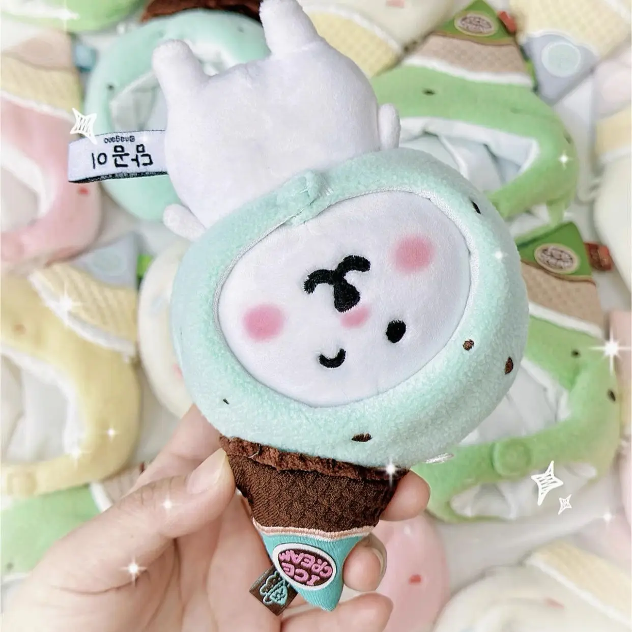 Hot Selling Macaron Ice Cream Teddy Bear Clothes Cotton Doll Clothes Headgear Pendant Cute Green Headgear - view 3