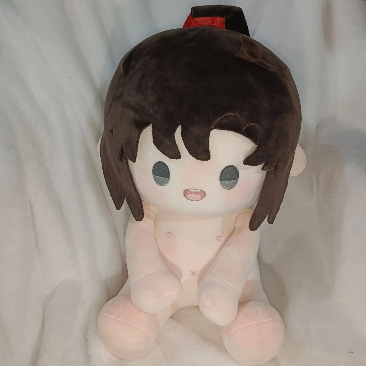 40CM Anime Mo Dao Zu Shi Wei Wuxian MDZS Soft Plush Doll Body Dress Up Stuffed Toy Sitting Posture Pillow Adorable Gift