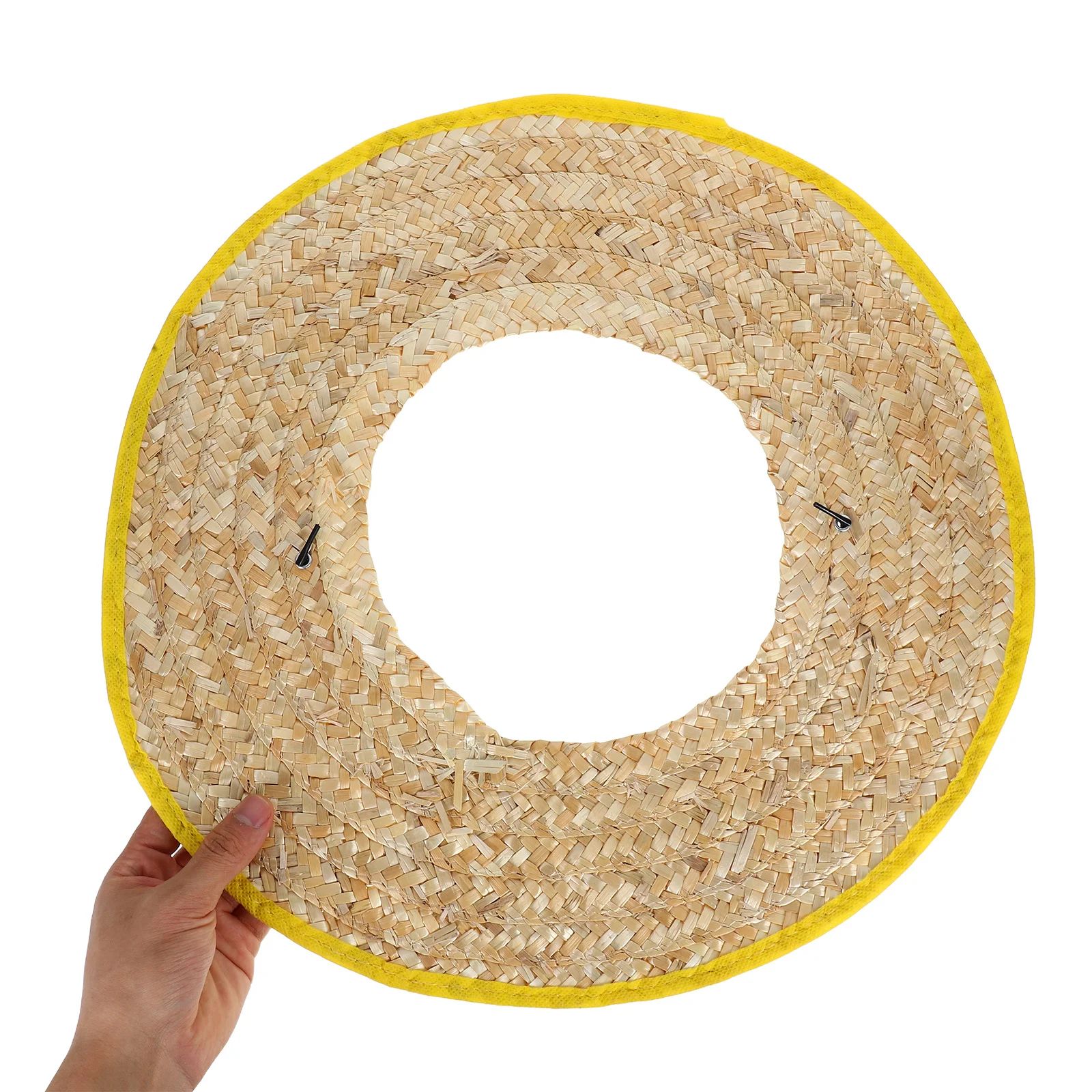 

2Pcs Safety Hard Hat Brim Straw Visor Wide Brim Sunshade Accessory for Outdoor Work Construction Uv Protection Breathable