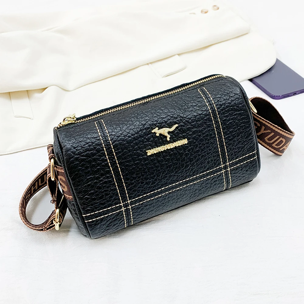 Luxury Designer New Cowhide Ladies Shoulder Bag Solid Color High Quality Genuine Leather Women Messenger Bags Fashion Women Bag