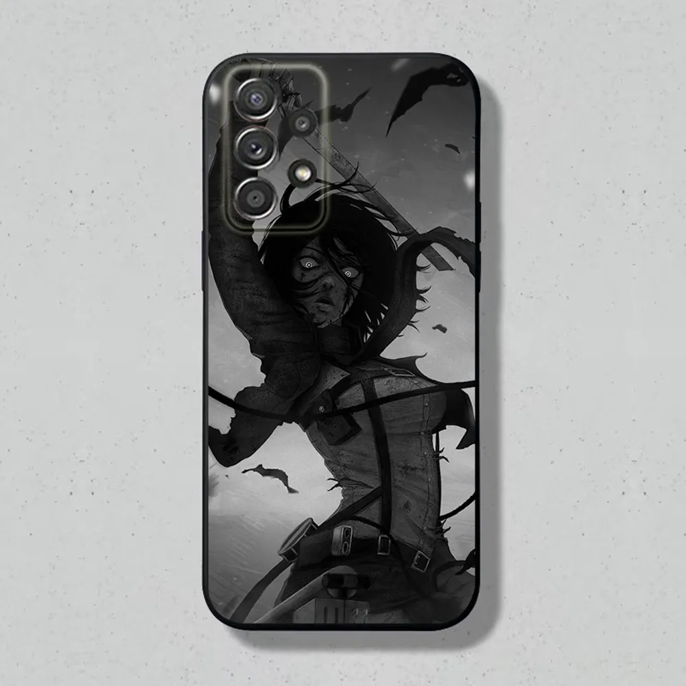 Phone Case For Samsung S24,S23,S22,S21,S20,S10,S10E,S9 Plus FE Note 20 Plus A-Attack on T-Titan  Black Cover Shell