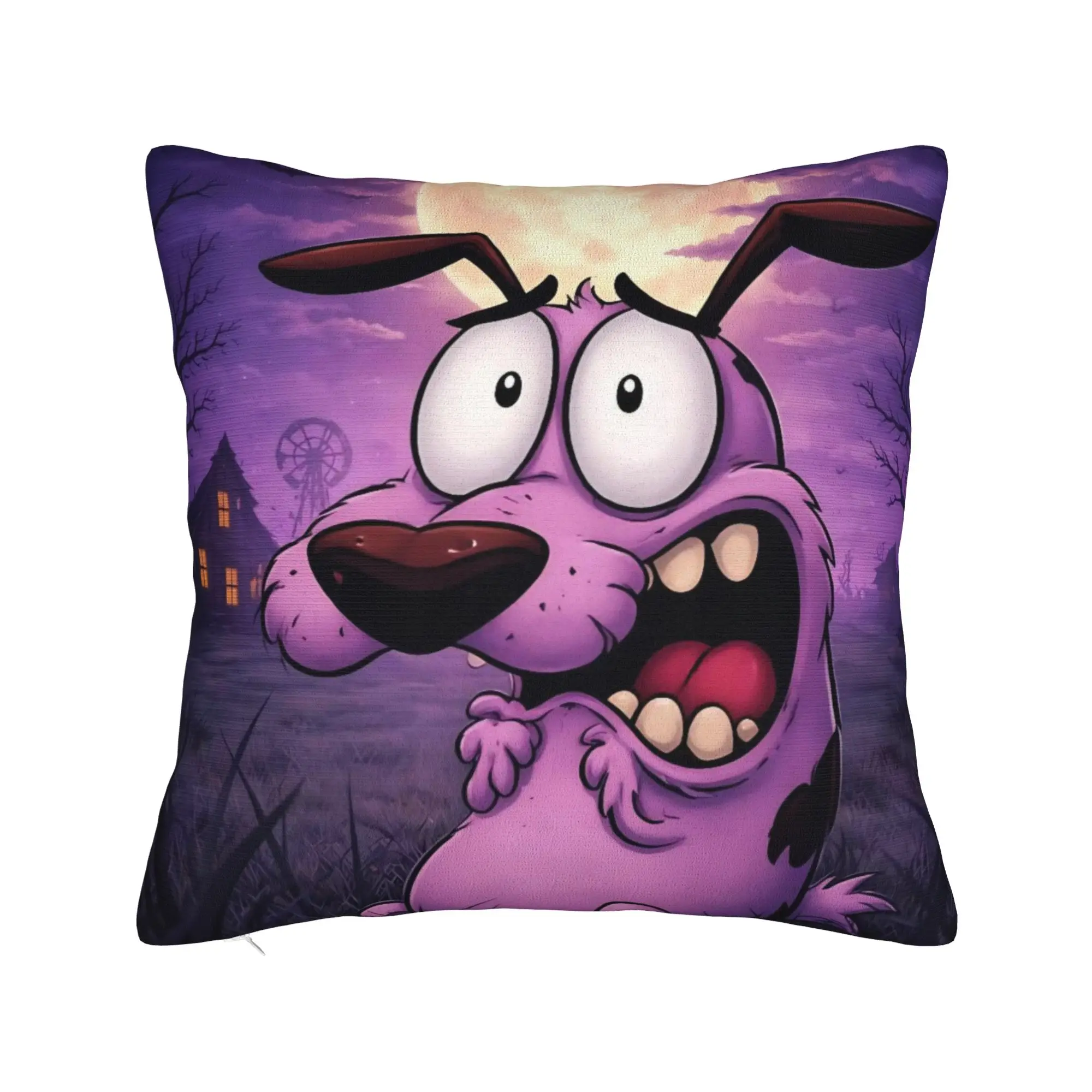Decorative Pillowcase Courage the Cowardly Dog-D Accessories Home  Pillow Case Cover Zipper Multi-Size