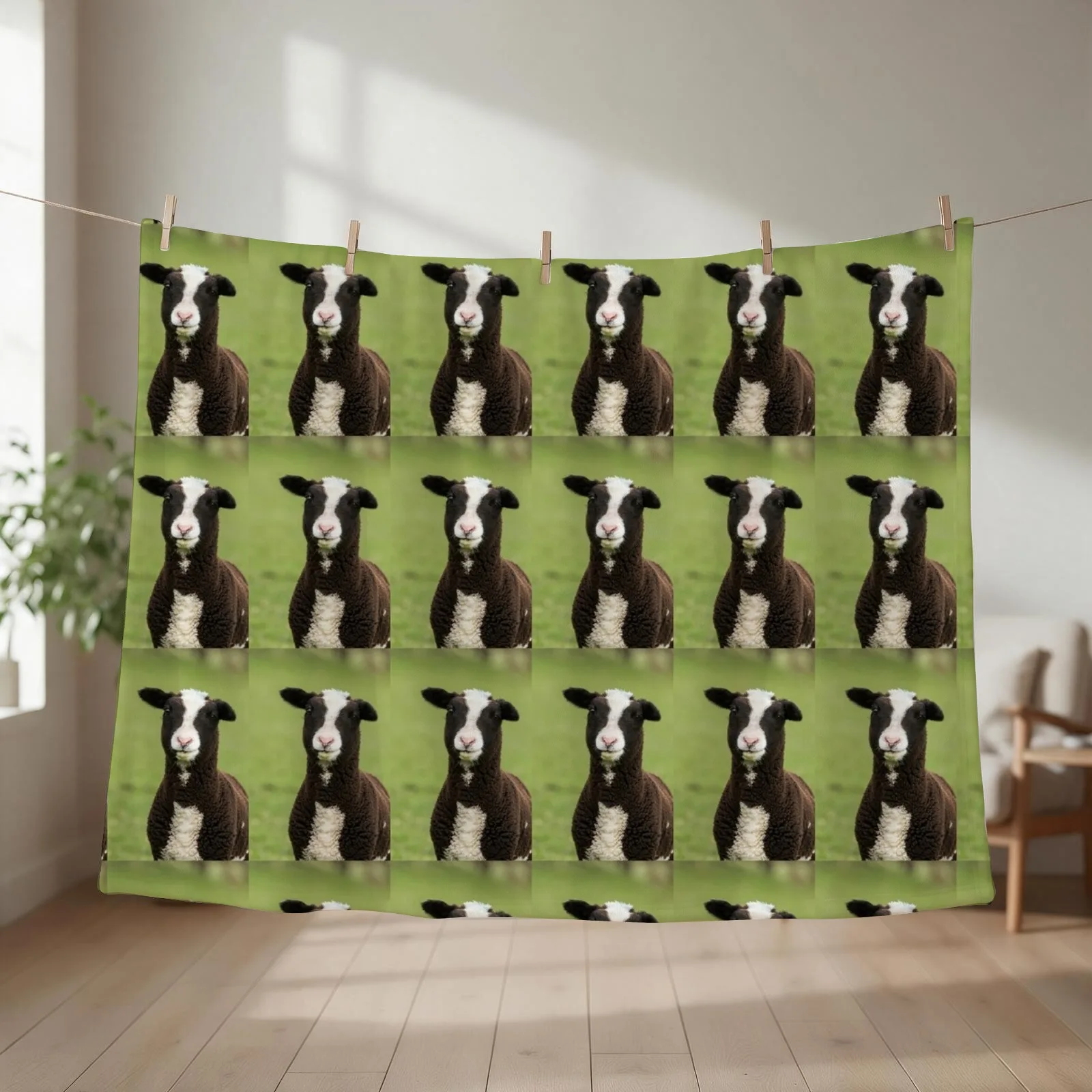 Zwartbles Lamb Throw Blanket