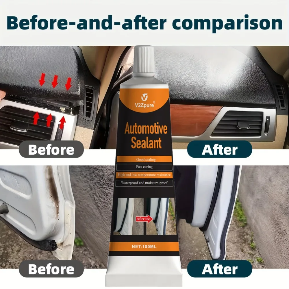 Automotive Sealant Black RubberAdhesive Windshield Sealant Efficient Window Sealant Glue Universal Waterproof Glue Repair Sealer view 6