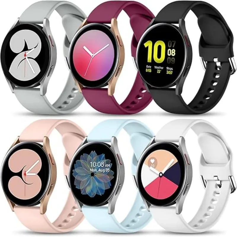 

Magnetic Loop Strap For Samsung Galaxy Watch 7 6 5 4 40MM 44MM 6 Classic 46 43 47mm/5 Pro 45mm Band Silicone 20mm 22mm Watchband