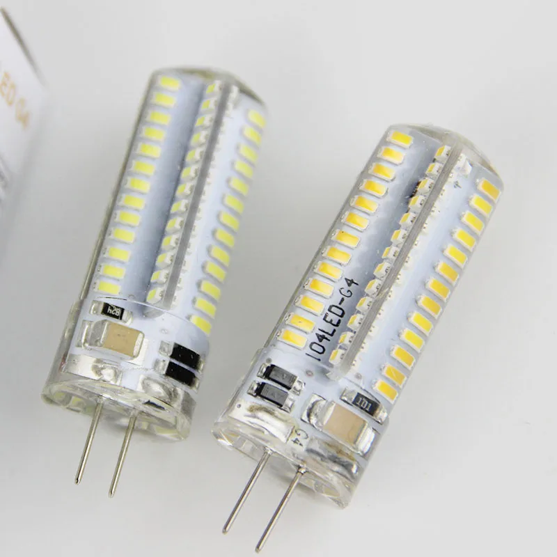 

G4 -3014-104D 7W LED Bulb AC 110 220V, T3 G4 50W LED Halogen Replacement Size 15x52mm