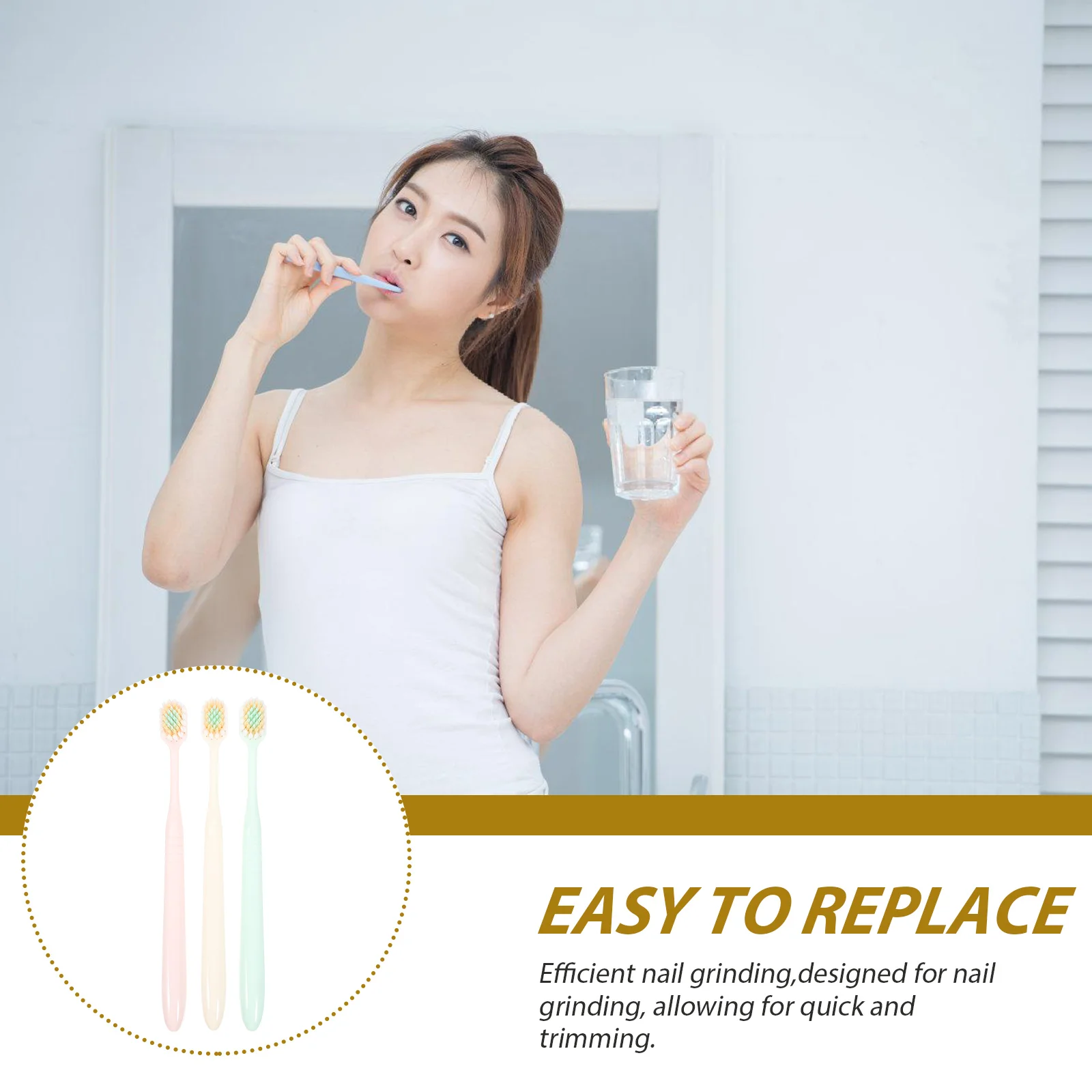 

3 Pcs Toothbrush Soft Cleaning for Household Japanese-style Adults Plastic Toothbrushes Travel