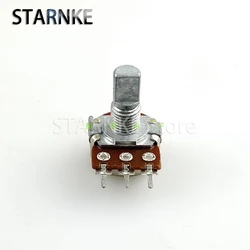 5PCS 16 Type WTH148 B10K 3-Pin Single Amplifier Audio Volume Potentiometer Instrument D Shaft Length 15mm