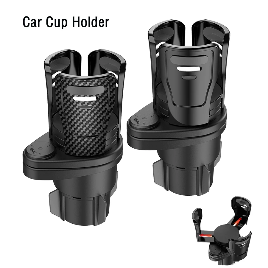 

Car Drinking Bottle Holder 360 Degrees Rotatable Water Cup Holder Phone Organizer Storage Car Interior Accessories