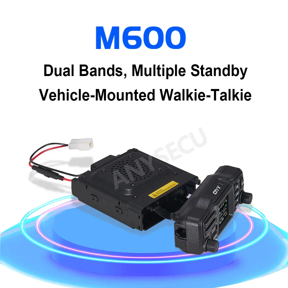QYT 25 واط VHF: 136 ~ 174 ميجا هرتز UHF:400 ~ 480 ميجا هرتز سيارة لاسلكي تخاطب مكبرات صوت مزدوجة لوحة منفصلة M600 راديو السيارة #2