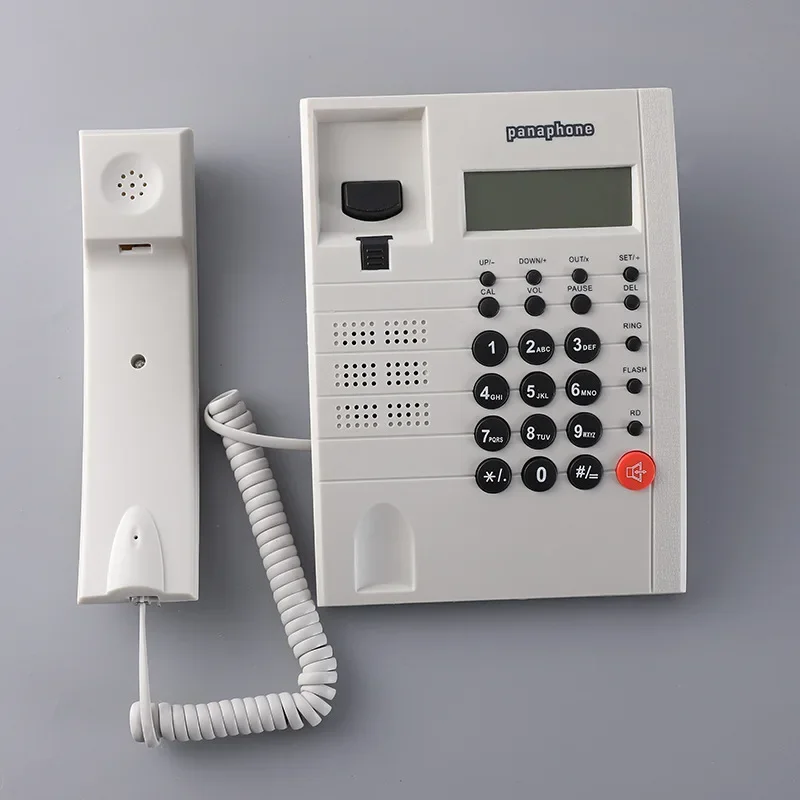 Wired Landline Fixed Telephone Desk Phone with Caller Identification Telephone for Home Office Hotel