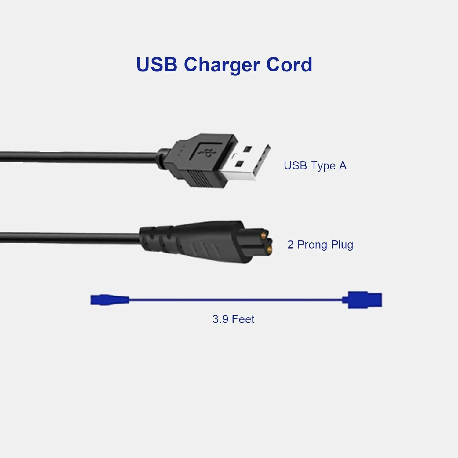 Charging Cord Compatible with Remington Shaver 5V USB Cable Power Cord for Remington XR7000 HC4250 Charger Cord