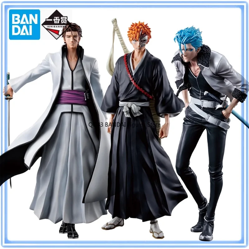 BANDAI BLEACH Ichiban Kuji Kurosaki Ichigo Aizen Sousuke Grimmjow Stirring Souls Vol.1 20th Anniversary Figures Model Collection