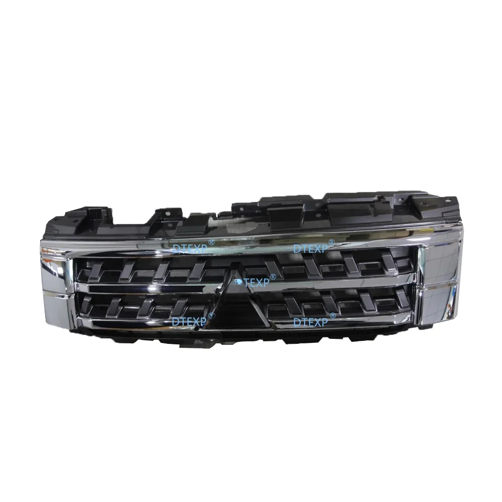 1 Piece Chrome Grille for Pajero V98 Front Bumper Net for Montero Bumper Lip License Holder for Shogun Accessories 7450A956