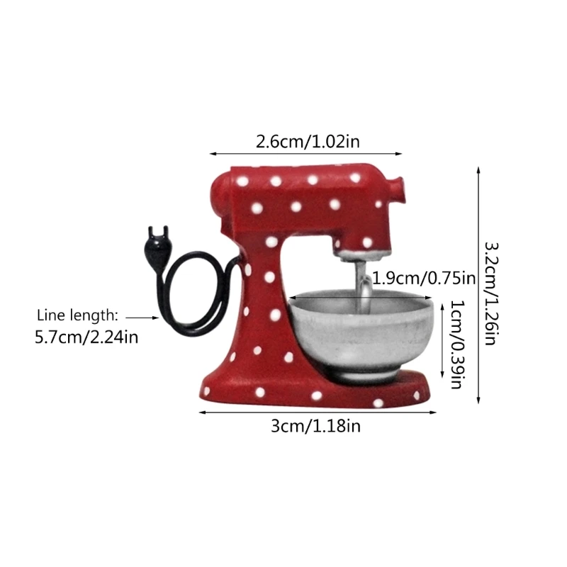 Mini frullatore in miniatura Pentole da cucinaDecorazione 1:12 Modello mixer per casa delle bambole Giocattolo 45BE
