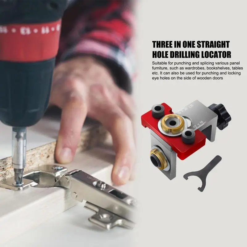 Woodworking Drill Locator Adjustable Drilling Guide Tool Professional Drilling Guide Power Tool Accessory Jigs For Woodworking
