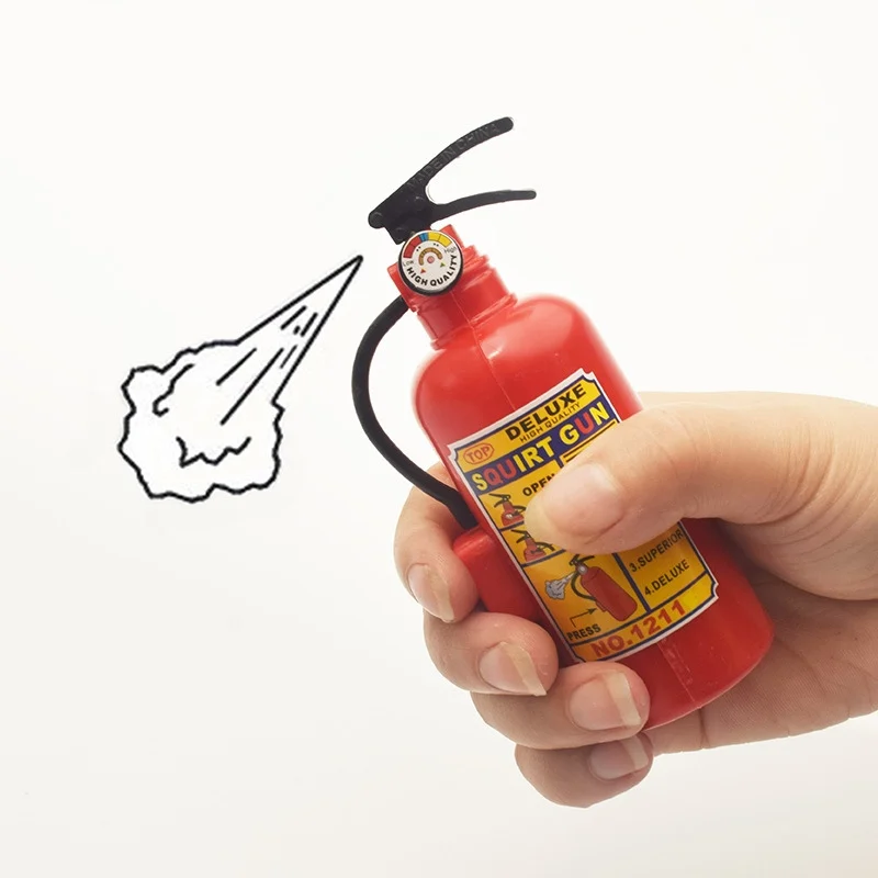 3Pcs Fire Extinguisher Water Gun Funny Mini Whole Person Prank Water Toys Summer Beach Bath Swim Spray Water Kids Novelty Toys