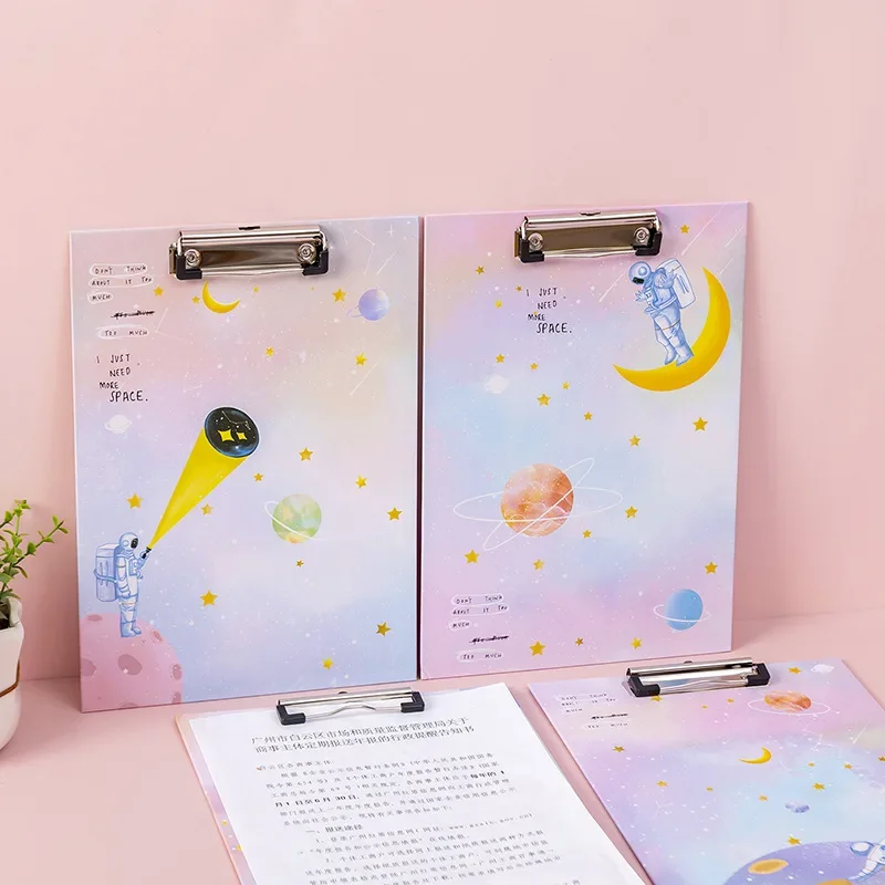 1pcs Book with Creative Cartoon Students Cute A4 Thick  Texture Durable Girl Heart Simple File Folder