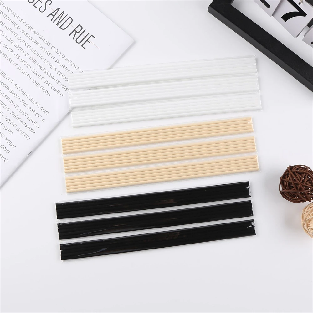 50PCS Reed Oil Diffuser Refill Sticks Diffuser Replacement Stick No Fire Aroma Diffuser Sticks Fireless Aroma Stick Home Decor