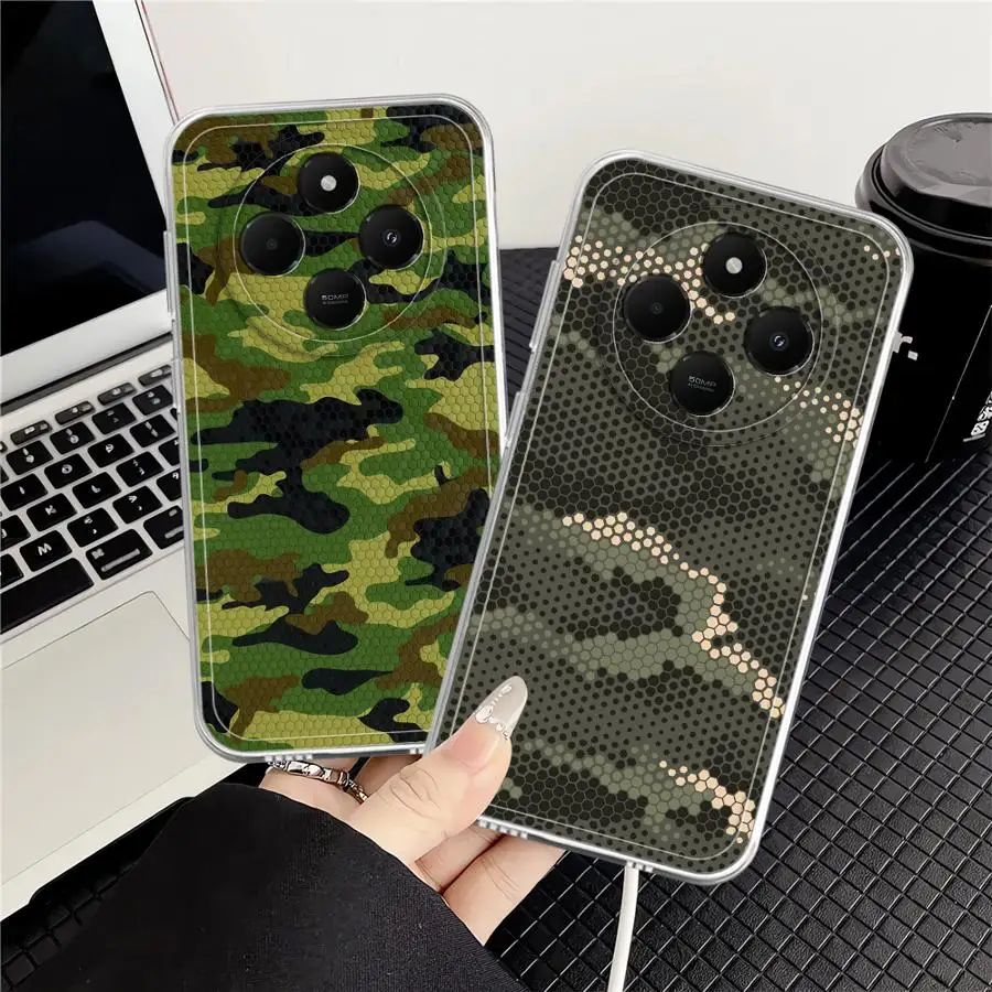

Soft Phone Cover Case for Xiaomi Mi 11T Pro 11 Lite Black Camouflage