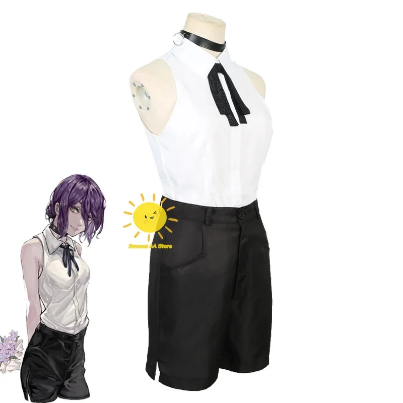 ❤️❤️❤️Anime Reze Cosplay Chainsaw Man Cosplay Costumes Reze Suit Purple Wig Chainsaw Man Halloween Carnival Party Reze Cos❤️⭐️❤️ view 3