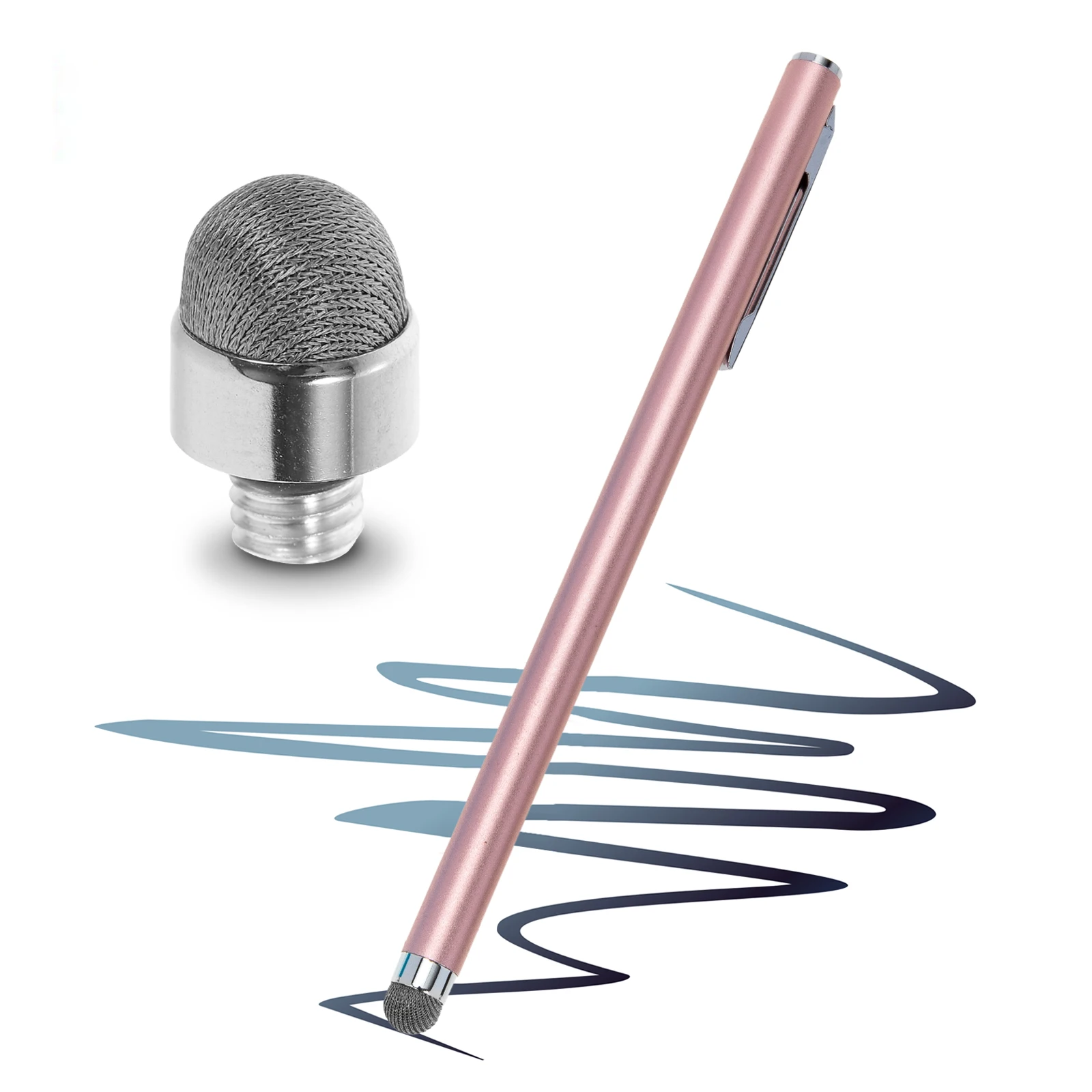 

5pcs Cloth Pen Tip M5 Thread 7mm Capacitive Stylus Tips Replacement Capacitive Pen Tips Replacement Touchscreen Sketching